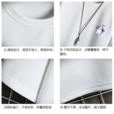 TK28167-P25春夏季七分袖t恤男大码五分袖男短袖中袖网格挂拍，男装T恤，电商A040A