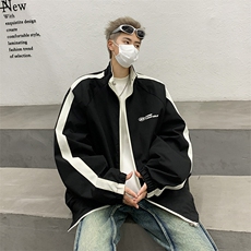 F177-P62春季美式复古立领夹克2024新款百搭宽松冲锋衣男现货，男装夹克，星座512-6