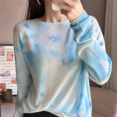 蓝墨花朵