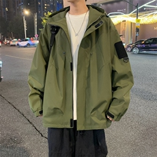 冲锋衣外套男春秋户外徒步登山服夹克潮牌痞帅高级感JK111-P83，男装夹克，星座308B-2