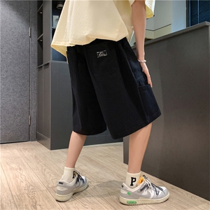 裤子男夏季日系工装直筒短裤宽松五分裤运动休闲裤潮DK0730-P30图片