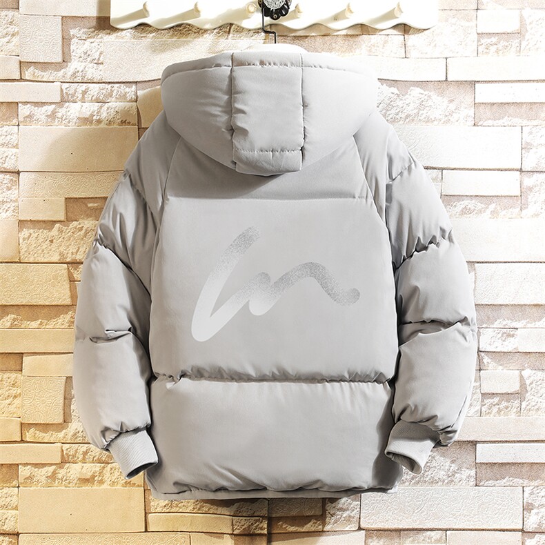 加厚加绒连帽棉衣男大码棉服男面包服男砖墙MY16280-P100,男装棉衣,电商A040A