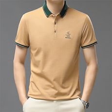 夏季男士短袖休闲t恤百搭polo衫中年爸爸夏装上衣QP1633-P55，男装Polo衫，星座1105-3