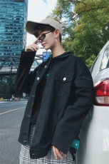 JK959/P75秋装新款美式撞色男水洗工装夹克日系男青少年大码外套，男装夹克，电商A141