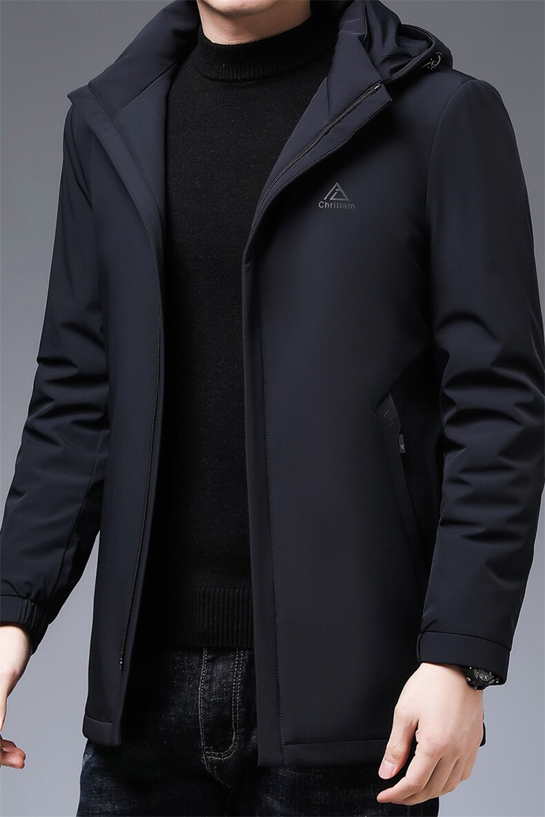 AN9149钱塘2020-3秋冬新款中老年羽绒服连帽休闲保暖外套P285,男装羽绒服,钱塘207-3