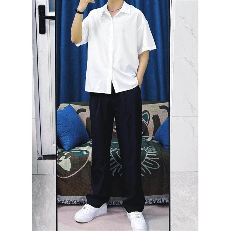 衬衫短袖，抖音得物现货，可送样，网图-A061-AC01181-特P15，男装衬衫，电商A061