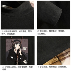 BT40122-P30加绒款-P40半高领长袖t恤男大码内搭打底衫男砖墙，男装T恤，电商A040A