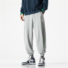 2021春秋款无影墙黑色1宽松休闲刺绣运动裤A061-K1817-P50控价68，男装休闲裤，电商A061