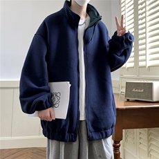 春秋重磅摇粒绒外套加厚夹克日系上衣小众款1016-1JK63P85K115，男装夹克，星座1016-1（原电商B408-1）