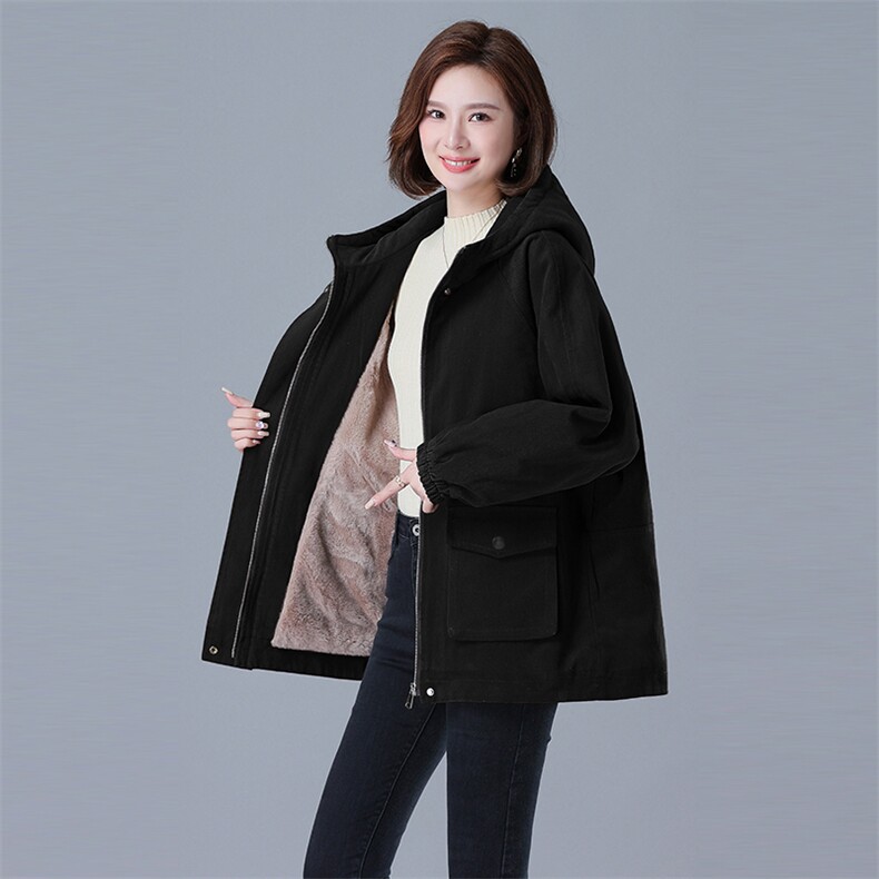 2024冬加绒加厚棉服保暖连帽派克服727款,女装棉衣/棉服,秋牧寒烟