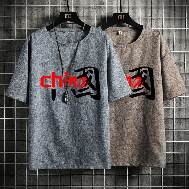 ZT71189-P35风复古亚短袖男t恤男半袖网格控48,男装T恤,电商A040A