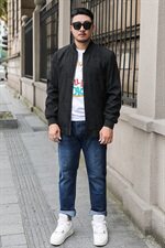 XL-8XL春秋新款立领外套男士夹克上衣宽松衣服加肥大码1915款，男装夹克，星座802