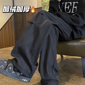 冬装加绒加厚 登山冲锋裤男休闲裤 特P46 控78图片