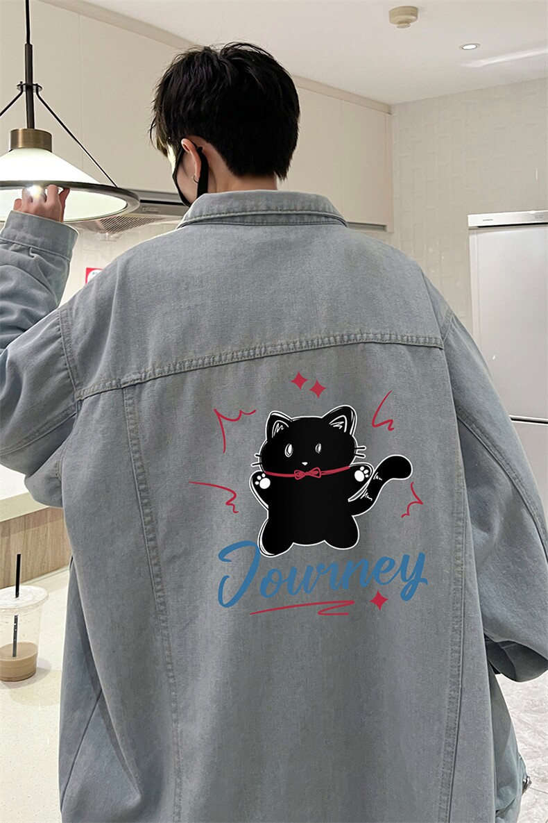 牛仔夹克男大码牛仔外套男茄克NJ77412-P60,男装夹克,电商A040