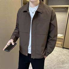 翻领外套男士春秋季2025新款潮流休闲行政夹克男上衣外套，男装夹克，星座218-1（原230）