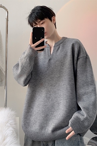 2026秋季新款港风日系重磅高质量北极绒套头圆领毛衣 MY1529-P63图片