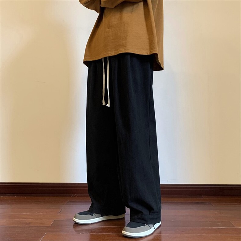 2026秋季日系褶边灯笼工装休闲裤地板景XZ604-KG35-P55控68,男装工装外套,星座604