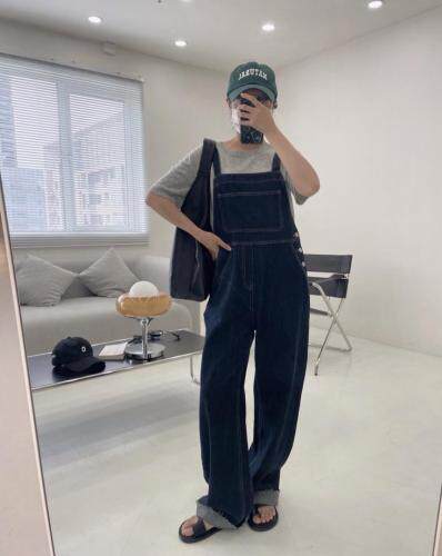 【现货】秋冬新款百搭背带裤，肩带可调节，高矮胖瘦都?，其它，Y-AN SHANG