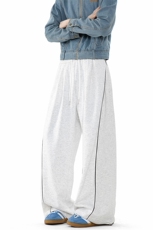 现货A1991TP45控88-秋冬现货辑明线重磅卫裤男宽松直筒休闲裤子，男装休闲裤，电商B241