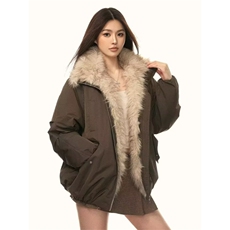 美式复古毛领棉服外套冬季新款百搭宽松加厚保暖棉袄M0871-P85，男装棉衣，星座308B-2