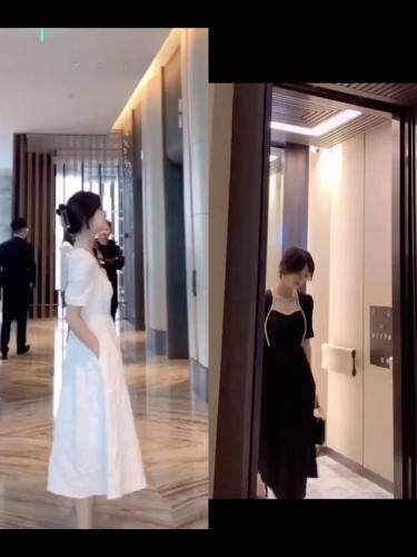 提花公主钉珠连衣裙，女装连衣裙，魅影菲怡