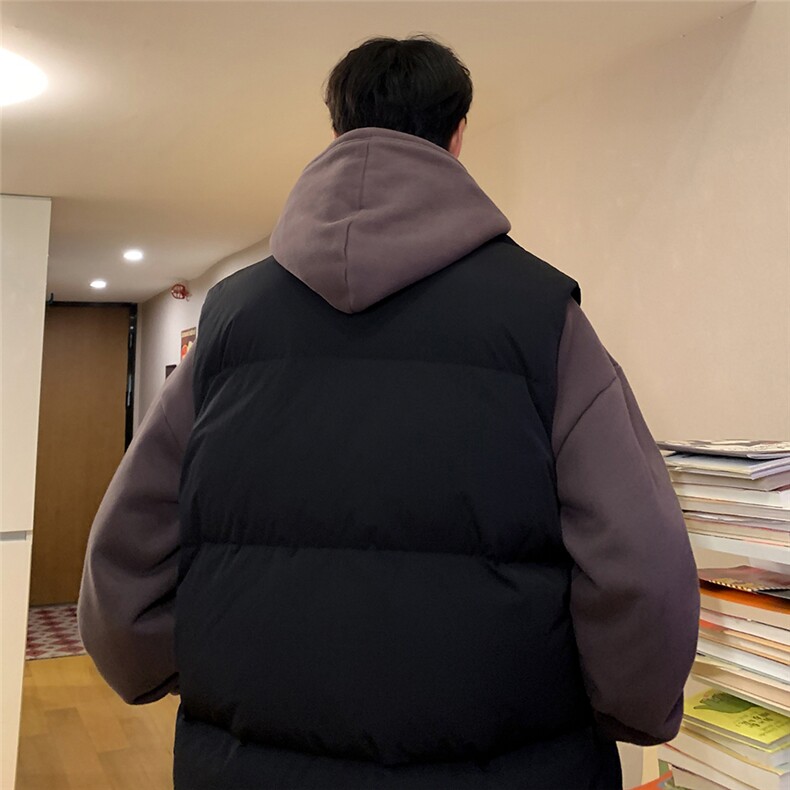 港风冬款休闲字母印花休闲立领羽绒马甲A247-MJ828特批115控168,男装背心/马甲,电商A247