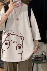 Q11236-P30春夏季七分袖t恤男大码五分袖男短袖中袖，男装T恤，电商A040