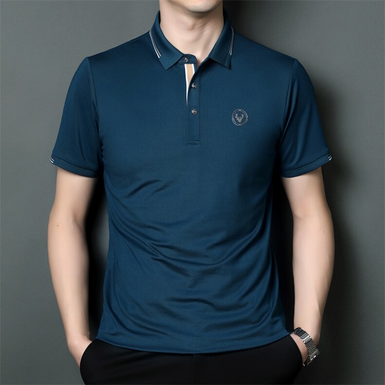 SQY9812男式2023年夏季新款T恤男短袖商务时尚休闲POLO衫男装P55图片