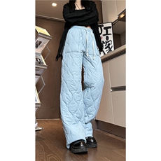 抖音品质冬季潮流情侣葫芦格宽松休闲保暖棉裤B315-K866-p55控78，男装休闲裤，电商B315