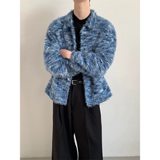 网络图美式复古混色休闲宽松小香风夹克，男装夹克，星座410-7