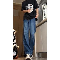 夏季超薄冰丝牛仔裤松紧腰宽松休闲KJ101P45，男装牛仔裤，电商D325