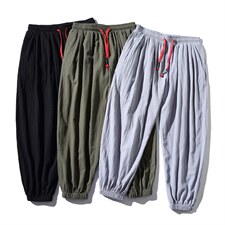 2021秋季新白底平铺面料：100%棉K2009-P35，男装休闲裤，电商A001