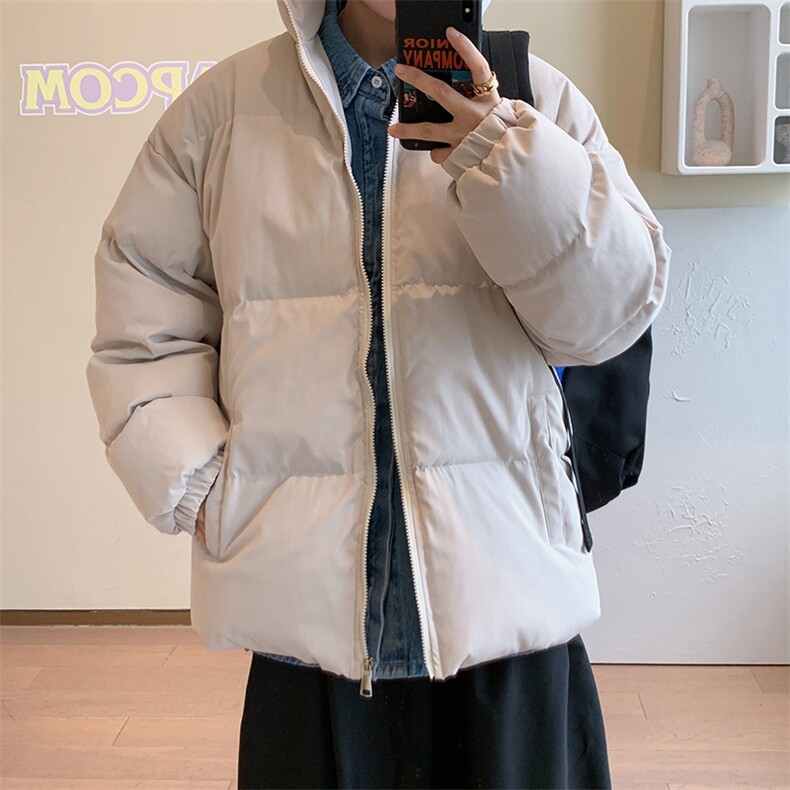 大码面包服男ins潮流原宿风2021冬季加厚情侣服外套 W2066-P65图片