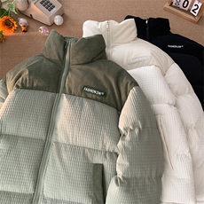 冬季加厚冬新款潮牌棉袄外套玉米格情侣棉衣面包服A436-0899-P85，男装棉衣，电商A436
