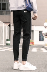 黑色牛仔长裤男休闲潮流春秋款修身小脚潮牌韩版5010/5011，男装牛仔裤，电商A318