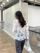 提花衬衫，女装衬衫，YCJ