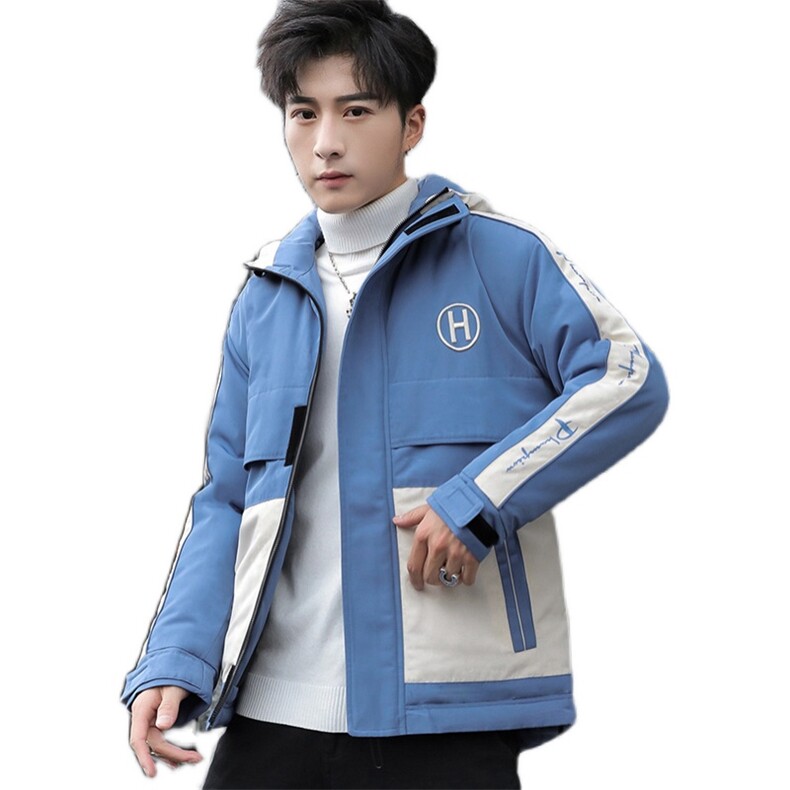 男士休闲连帽加厚保暖棉衣外套棉服棉袄冬季防寒开衫男装M996P75,男装夹克,电商B226-2（原B217-2）
