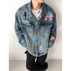 秋季潮流克罗心同款牛仔夹克男女百搭外套JK1303-P90，男装夹克，星座1103-3