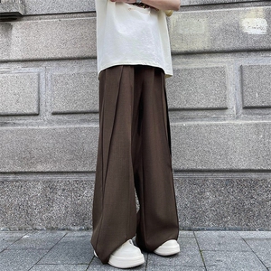 2024夏季新款垂感休闲西装裤男潮牌小众设计感长裤 现货K7938-P42图片