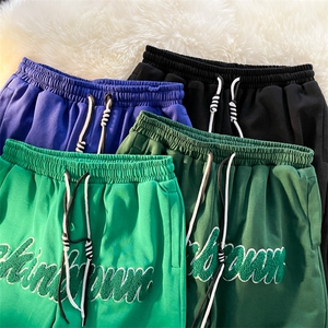 1短袖套装男大码M-5XL中性风短袖T恤男套装女短裤TZ7708P75控98图片
