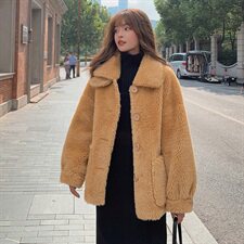 现货款软糯糯羊羔毛外套8148A浙宝100-Y559，女装棉衣/棉服，金十上