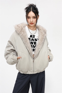 美式座山雕毛领连帽棉衣男款冬季宽松休闲棉服外套MY2519-P98图片