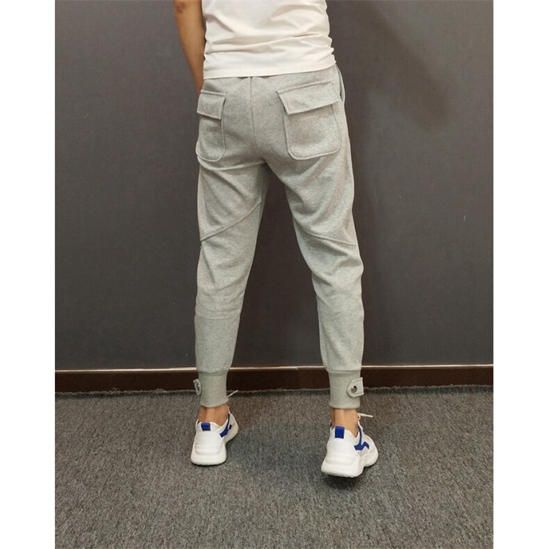1506-1/JK011/P46男士休闲裤拉链小脚韩版潮流修身工装裤哈伦长裤,男装工装外套,星座1506-1
