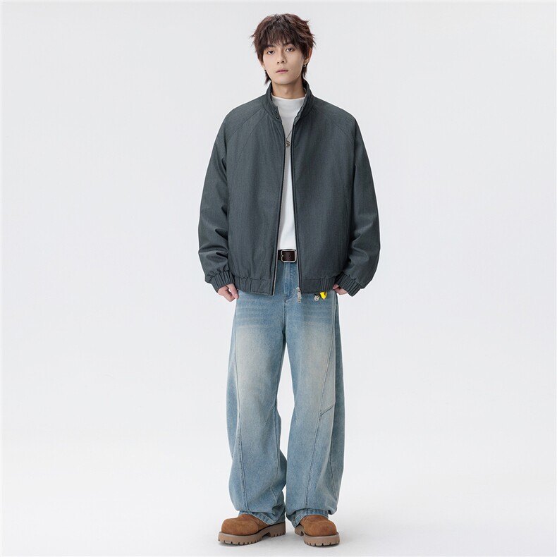 美式休闲2025冬季新原创宽松潮流立领棉衣男棉服情侣大码GS60212,男装棉衣,星座1206（原A206）