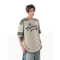 250克高品质面料美式复古短袖T恤男女同款休闲上衣HY739P45控69，男装T恤，电商A102B