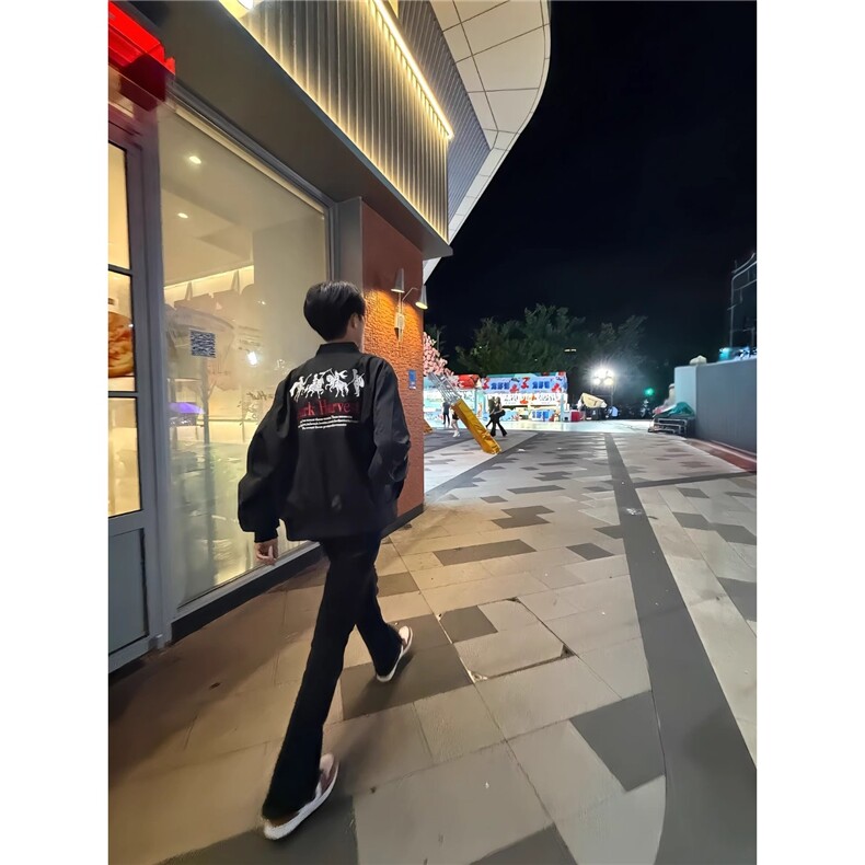 美式高街战马刺绣情侣棒球服男潮牌休闲夹克外套513AJK2609P57,男装夹克,星座513A