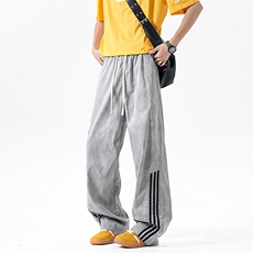 休闲裤男夏季新款港风宽松扎染工装阔腿长裤CK8203-P45，男装休闲裤，星座214-3