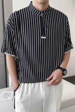 轻熟风~夏季新款条纹中袖T恤衫V5013/P50，男装T恤，电商B331