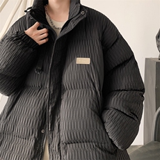 W8210P120控168大皂肌理感新面料宽松休闲棉衣棉服现货，男装棉衣，电商B205