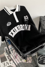 1polo衫男潮大码M-5XL情侣风翻领短袖T恤男DP7741P45控68，男装T恤，星座226-2